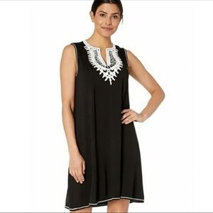 Max Studio Crochet Trim Dress